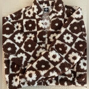 Pacsun Flower Sherpa Jacket